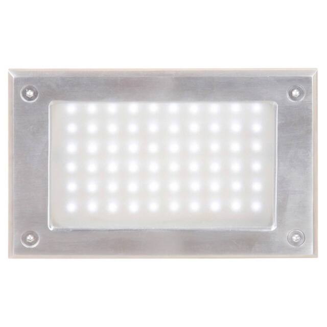 Netlighting Outdoor Recessed Wall Light Stainless Steel IP65 in Grey