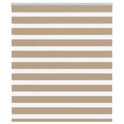 Berkfield Home Elegant Zebra Blind Sand Brown 125x150 cm Fabric Width 120.9 cm P - thumbnail 2