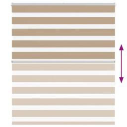 Berkfield Home Elegant Zebra Blind Sand Brown 125x150 cm Fabric Width 120.9 cm P - thumbnail 5