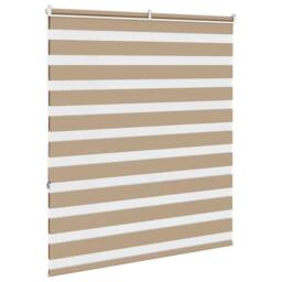 Berkfield Home Elegant Zebra Blind Sand Brown 125x150 cm Fabric Width 120.9 cm P - thumbnail 4