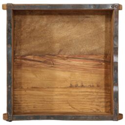 Berkfield Home Tray 31x29x10 cm Solid Wood Reclaimed in Brown - Size: 31 x 29 x 10 cm - thumbnail 7