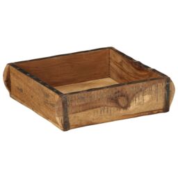 Berkfield Home Tray 31x29x10 cm Solid Wood Reclaimed in Brown - Size: 31 x 29 x 10 cm - thumbnail 1