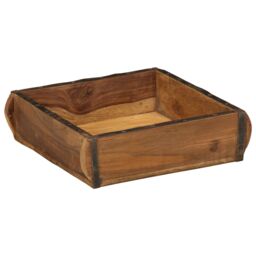 Berkfield Home Tray 31x29x10 cm Solid Wood Reclaimed in Brown - Size: 31 x 29 x 10 cm - thumbnail 2