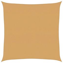Berkfield Home Sunshade Sail 160 g/m¬≤ Square Sand 7x7 m HDPE in Yellow - thumbnail 2