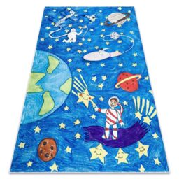 RugsX Bambino Rug in Blue - Size: 120 cm x 170 cm - thumbnail 1