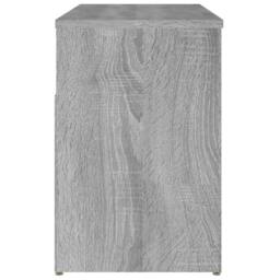 Berkfield Home Shoe Bench Grey Sonoma 80x30x45 cm Engineered Wood - Size: 80 x 30 x 45 cm - thumbnail 7