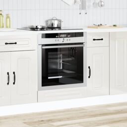 Berkfield Home Oven Cabinet Kalmar High Gloss White Engineered Wood - thumbnail 3