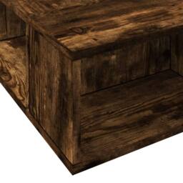 Berkfield Home Bed Frame without Mattress Smoked Oak 90x200 cm in Brown - thumbnail 7