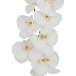 Sostter Tall White Butterfly Orchid Faux Flower Stem in Green - thumbnail 2
