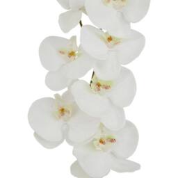 Sostter Tall White Butterfly Orchid Faux Flower Stem in Green - thumbnail 3