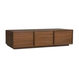 sweeek TV stand 3 doors 180cm wood decor in Dark Brown - thumbnail 2
