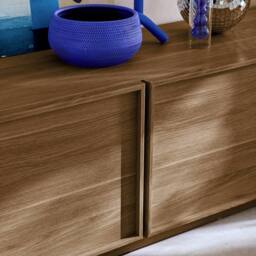 sweeek TV stand 3 doors 180cm wood decor in Dark Brown - thumbnail 8