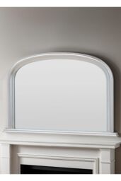 Yearn Mirrors Overmantle Arched Contemporary Mirror Silver 112(w)x77cm(h) in Metallic Silver - thumbnail 1