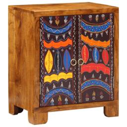 Berkfield Home Sideboard Multicolour 50x35x60 Solid Wood Acacia - thumbnail 1