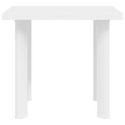 Berkfield Home Garden Table White 80x75x72 cm Plastic - Size: 80 x 75 x 72 cm - thumbnail 4