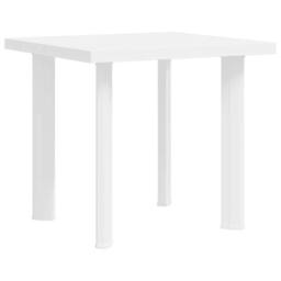 Berkfield Home Garden Table White 80x75x72 cm Plastic - Size: 80 x 75 x 72 cm - thumbnail 2