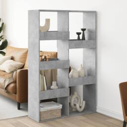 Berkfield Home Room Divider Concrete Grey 100x33x155.5 cm Engineered Wood - thumbnail 2
