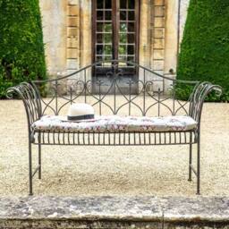 Ascalon Design Ltd Garden Bench - L147 x W49.5 x H93 cm - Rusty in Brown - thumbnail 2