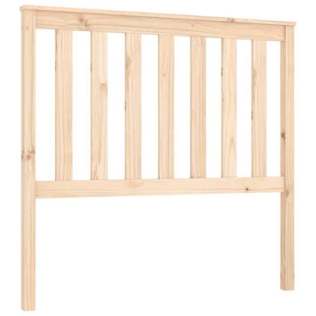Berkfield Home Bed Headboard 106x6x101 cm Solid Wood Pine in Light Tan - Size: 106 x 6 x 101 cm - image 1