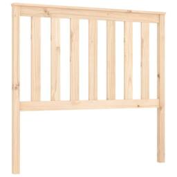 Berkfield Home Bed Headboard 106x6x101 cm Solid Wood Pine in Light Tan - Size: 106 x 6 x 101 cm - thumbnail 1