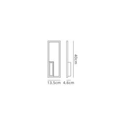 Netlighting Boutique Rectangle Wall Lamp 21W LED 3000K 1130lm White 3yrs Warranty - thumbnail 5