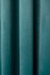 Laurence Llewelyn-Bowen Montrose' Velvet Blackout-Coated Pair of Eyelet Curtains in Teal - Size: 117 cm width x 137 cm drop - thumbnail 3