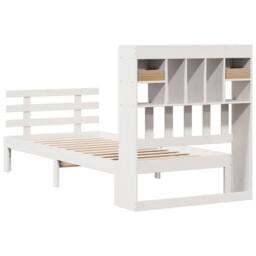 Berkfield Home Bookcase Bed without Mattress White 90x200cm Solid Wood Pine - Size: 90x200 cm - thumbnail 6