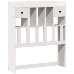Berkfield Home Bookcase Bed without Mattress White 90x200cm Solid Wood Pine - Size: 90x200 cm - thumbnail 7