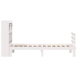 Berkfield Home Bookcase Bed without Mattress White 90x200cm Solid Wood Pine - Size: 90x200 cm - thumbnail 5