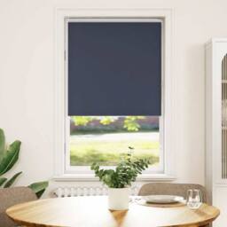 Berkfield Home Roller Blind Blackout Marine 80x150 cm Fabric Width 75.7 cm Polyester in Blue