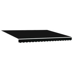 Berkfield Home Manual Retractable Awning with LED Black 400x300 cm - thumbnail 5