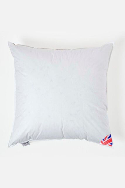 Homescapes Duck Down Cushion Pads Inner Insert Filler Machine Washable in White - Size: 90 cm x 90 cm - image 1
