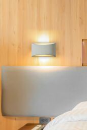 Harper Living White Concrete Art Deco Medium Plaster Indoor Wall Light - thumbnail 2