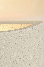 Harper Living White Concrete Art Deco Medium Plaster Indoor Wall Light - thumbnail 4