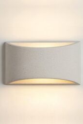 Harper Living White Concrete Art Deco Medium Plaster Indoor Wall Light - thumbnail 1