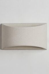 Harper Living White Concrete Art Deco Medium Plaster Indoor Wall Light - thumbnail 3