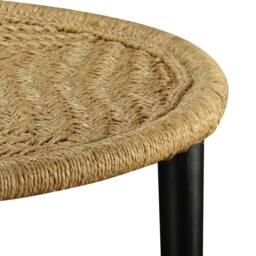 Berkfield Home Beautiful Coffee Table Set 2 Pieces Natural Jute in Beige - thumbnail 8