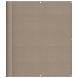 Berkfield Home Balcony Screen Taupe 120x1000 cm 100% Polyester Oxford - thumbnail 2