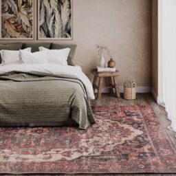 Kukoon Terracotta Distressed Washable & Liquid Repellent Living Room Area Rug - Size: 60 cm x 240 cm - thumbnail 5