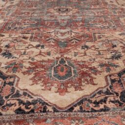 Kukoon Terracotta Distressed Washable & Liquid Repellent Living Room Area Rug - Size: 60 cm x 240 cm - thumbnail 7
