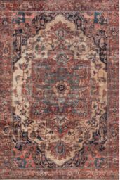 Kukoon Terracotta Distressed Washable & Liquid Repellent Living Room Area Rug - Size: 60 cm x 240 cm - thumbnail 2