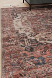 Kukoon Terracotta Distressed Washable & Liquid Repellent Living Room Area Rug - Size: 60 cm x 240 cm - thumbnail 1