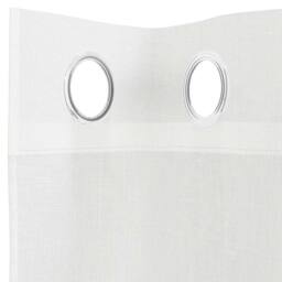 Berkfield Home Voile Curtains with Grommets 2 pcs White - thumbnail 5
