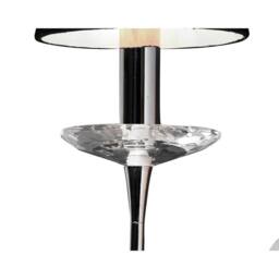 Netlighting Acanto Wall Lamp Switched 1 Light E14 Polished Chrome With Black Shade - thumbnail 3