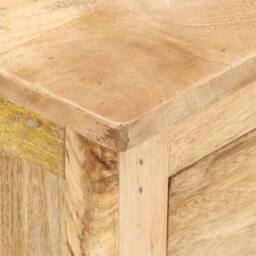Berkfield Home Bedside Cabinet 45x35x60 cm Solid Mango Wood in Brown - Size: 45 x 35 x 60 cm - thumbnail 6