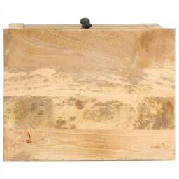 Berkfield Home Bedside Cabinet 45x35x60 cm Solid Mango Wood in Brown - Size: 45 x 35 x 60 cm - thumbnail 5