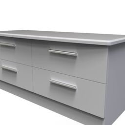 Ready Assembled 2 U Windsor 4 Drawer Bed Box (Ready Assembled) in Mid Grey - thumbnail 4