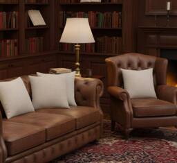 Luxury Living Set of 4 Silver Chenille Filled Cushions 45cm - Size: 45 cm x 45 cm - thumbnail 6