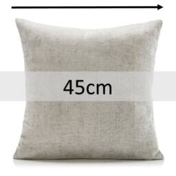 Luxury Living Set of 4 Silver Chenille Filled Cushions 45cm - Size: 45 cm x 45 cm - thumbnail 8