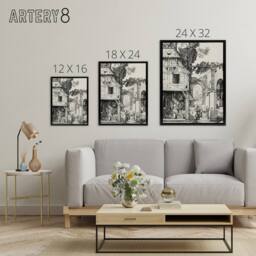 "Artery8 The Nativity Birth of Jesus Albrecht Durer Framed Canvas Wall Art in White - Size: W12"" x H16""" - thumbnail 4